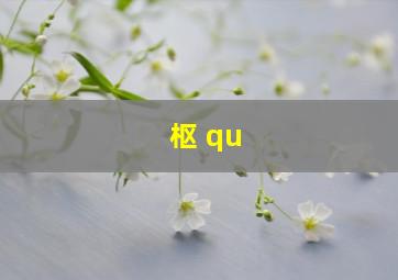 枢 qu